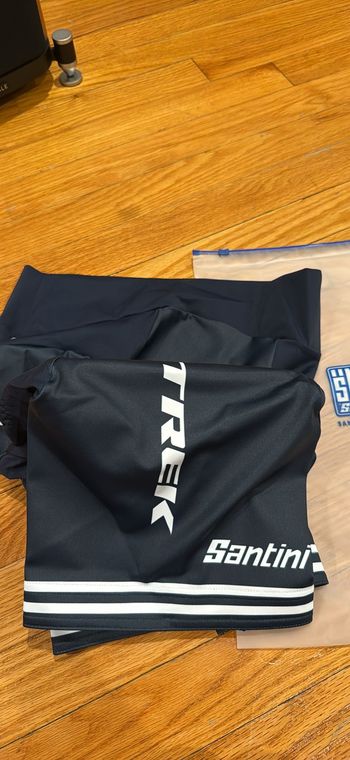 Used Santini cycling shorts - Replica shorts Trek women 2019, size M bike — image 4 of 4