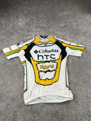Used moa maillot velo homme taille L-02 7777 cyclisme route respirant Htc columbia bike