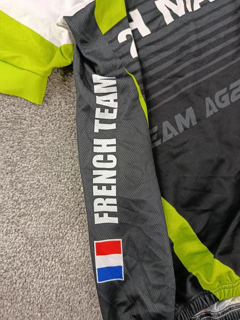 Used ulik maillot velo homme taille l -02 7545 cyclisme route respirant 24h du mans bike — image 2 of 7