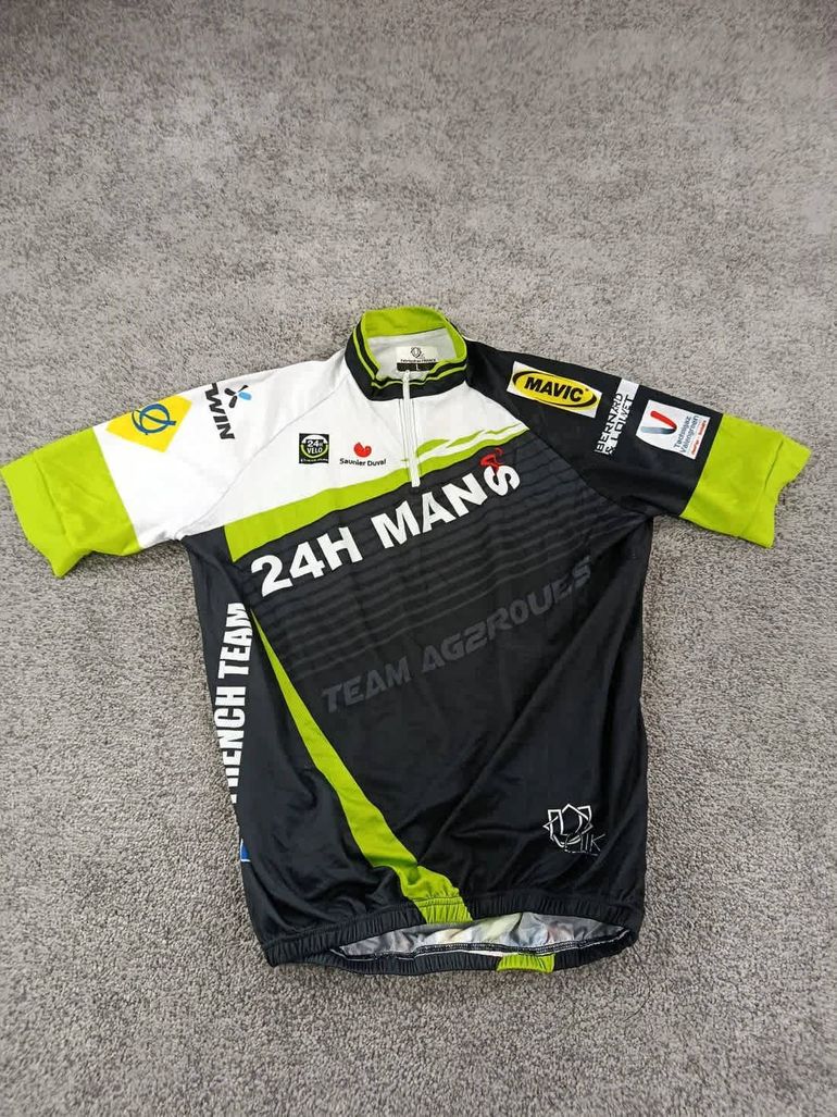 Used ulik maillot velo homme taille l -02 7545 cyclisme route respirant 24h du mans bike — image 1 of 7