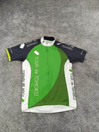 Used tauge maillot velo homme taille l -72 7038 cyclisme route respirant Tohoku Japon bike