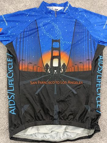 Used Voler maillot velo homme taille l -40 6876 cyclisme route respirant usa Golden gates bike — image 2 of 6