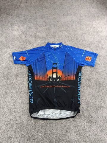 Used Voler maillot velo homme taille l -40 6876 cyclisme route respirant usa Golden gates Cycling Clothing