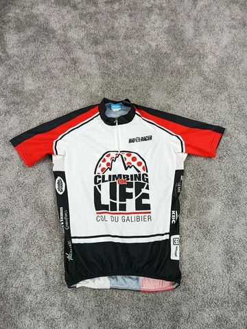 Bioracer maillot velo homme taille M - 892313 - Climbing for Life - Galibier Cycling Clothing usato