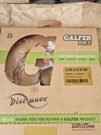 Used Galfer Galfler wawe brake rotor 2025 bike — image 3 of 4