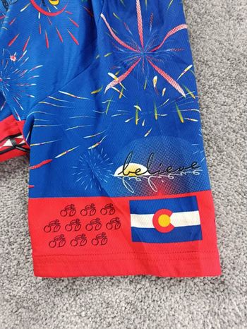 Used verge sport maillot velo homme taille xl -92 7368 cyclisme route respirant ColOrado usa bike — image 6 of 9