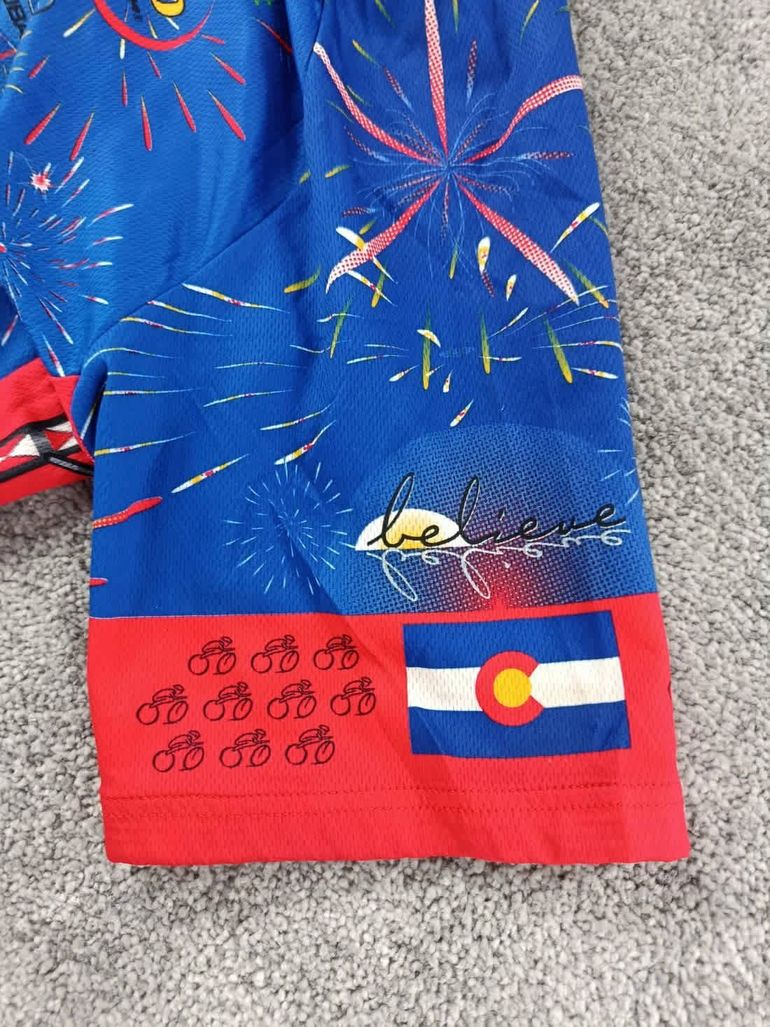 Used verge sport maillot velo homme taille xl -92 7368 cyclisme route respirant ColOrado usa bike — image 6 of 9