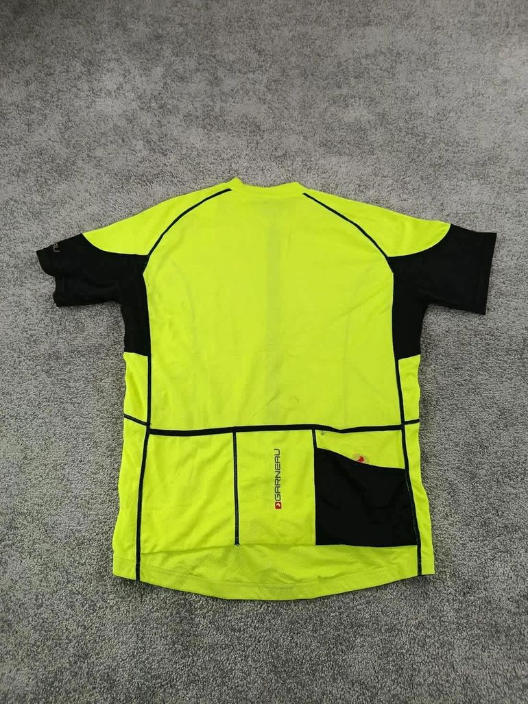 Used Louis Garneau maillot velo homme taille xxl -64 7192 cyclisme route respirant jaune bike — image 5 of 7
