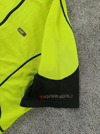 Used Louis Garneau maillot velo homme taille xxl -64 7192 cyclisme route respirant jaune bike — image 2 of 7