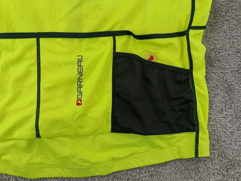 Used Louis Garneau maillot velo homme taille xxl -64 7192 cyclisme route respirant jaune bike — image 6 of 7