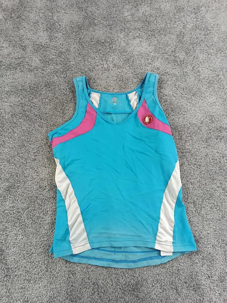 Used Castelli maillot velo femme taille l -24 6118 cyclisme route respirant bike — image 1 of 6
