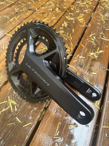 Brugt Shimano Ultegra R8100 crankset 170mm 52/36 4iii power 2026 Drivetrain & Pedals
