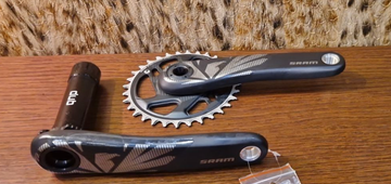 Sram X1 Carbon Eagle DUB Boost Crankset Drivetrain & Pedals usato