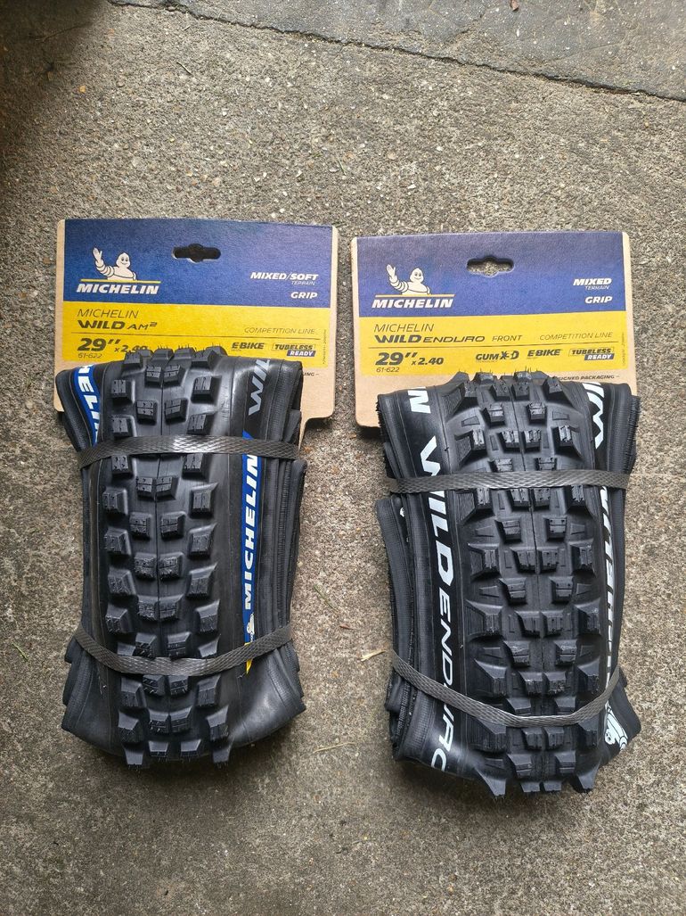 Used Michelin Wild AM2 + Wild Enduro Front bike — image 1 of 2
