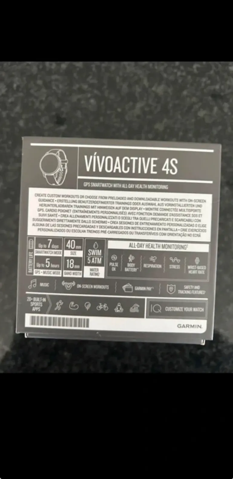 Used Garmin vívoactive 4s bike — image 7 of 7