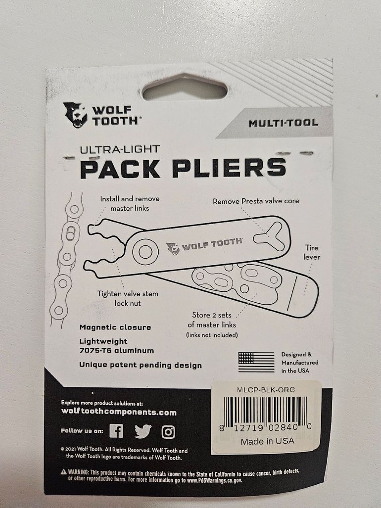 Used Wolf Tooth Pack Pliers 2026 bike — image 3 of 4