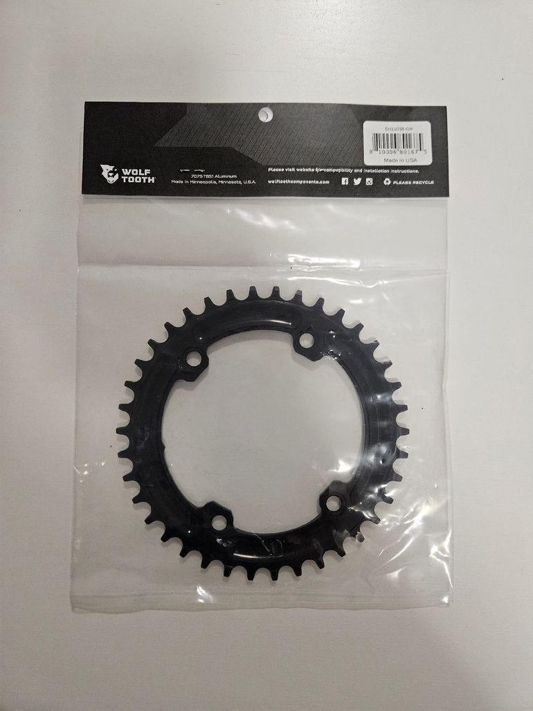 Used Wolf Tooth GRX 110 BCD Asymmetric 4-Bolt 38T Chainring 2026 bike — image 6 of 8