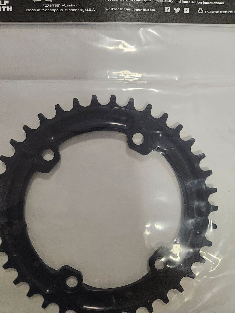 Used Wolf Tooth GRX 110 BCD Asymmetric 4-Bolt 38T Chainring 2026 bike — image 7 of 8