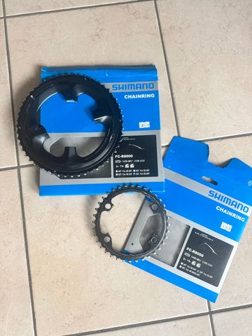 Used Shimano FC R8000 corona 52 e 36 Drivetrain & Pedals