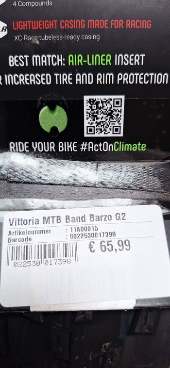 Used Vittoria Barzo XC-Race bike — image 5 of 5
