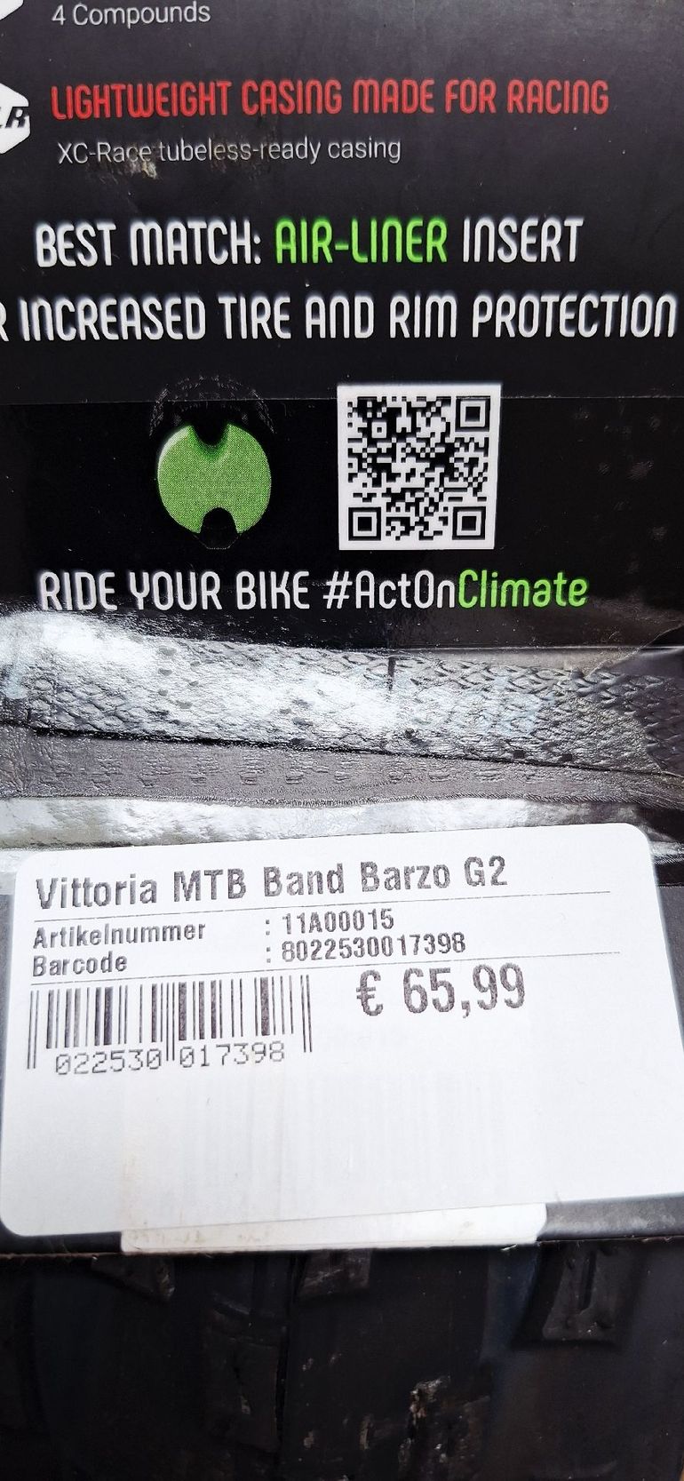 Used Vittoria Barzo XC-Race bike — image 5 of 5