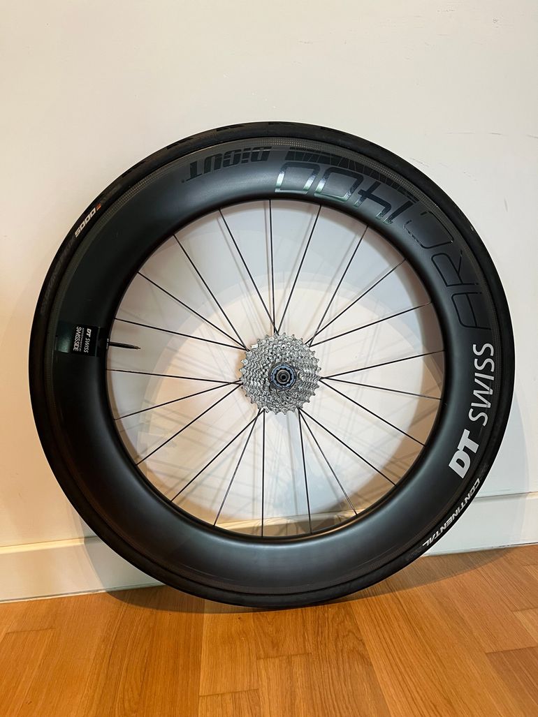 Used Dt Swiss ARC 1400 DICUT 60+80mm Carbon Wheelset 2020 bike — image 5 of 6