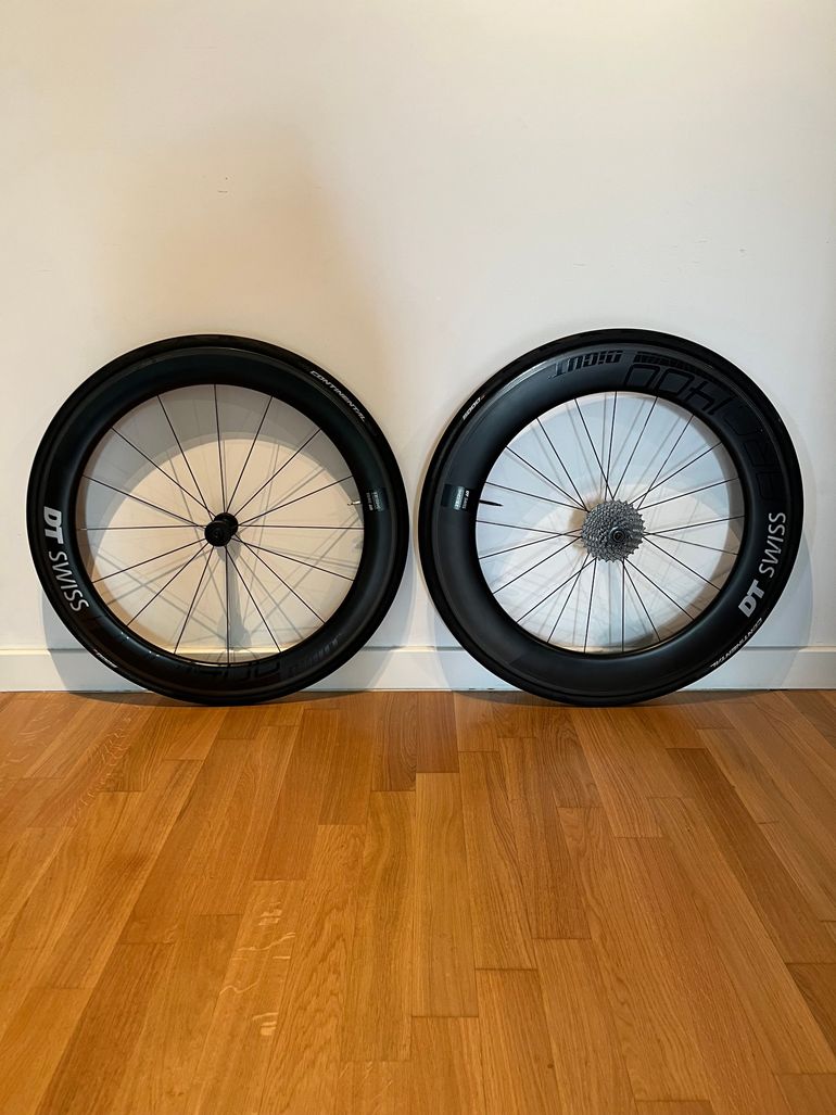 Used Dt Swiss ARC 1400 DICUT 60+80mm Carbon Wheelset 2020 bike — image 1 of 6
