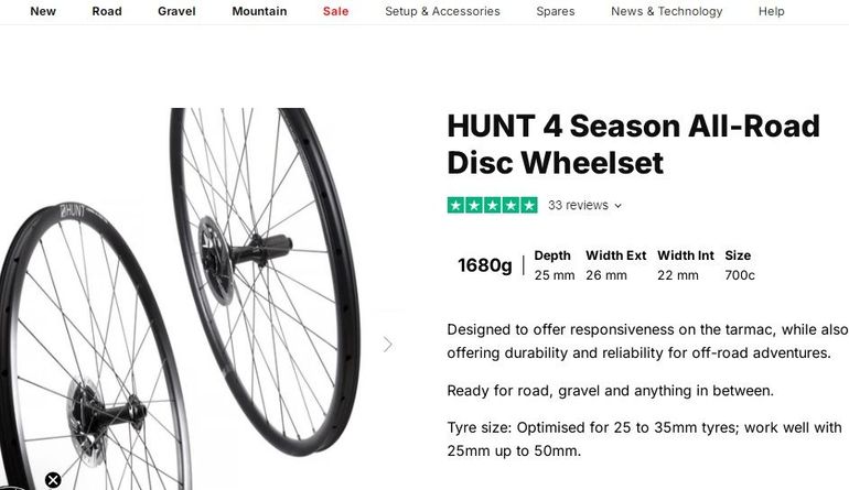 Used Hunt Wheels 4 season bike — image 1 of 12