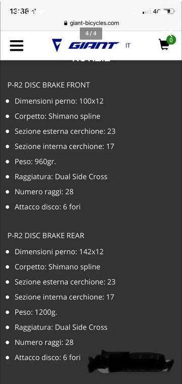 Used Giant PR2 Disc Complete Wheel bike — image 4 of 4