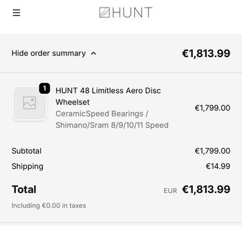 Used Hunt Limitless 48 Aero Disc 2021 bike — image 10 of 10