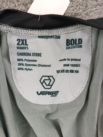 Used verge sport combinaison velo femme taille 2xl -34 6465 cyclisme route respirant bike — image 5 of 8
