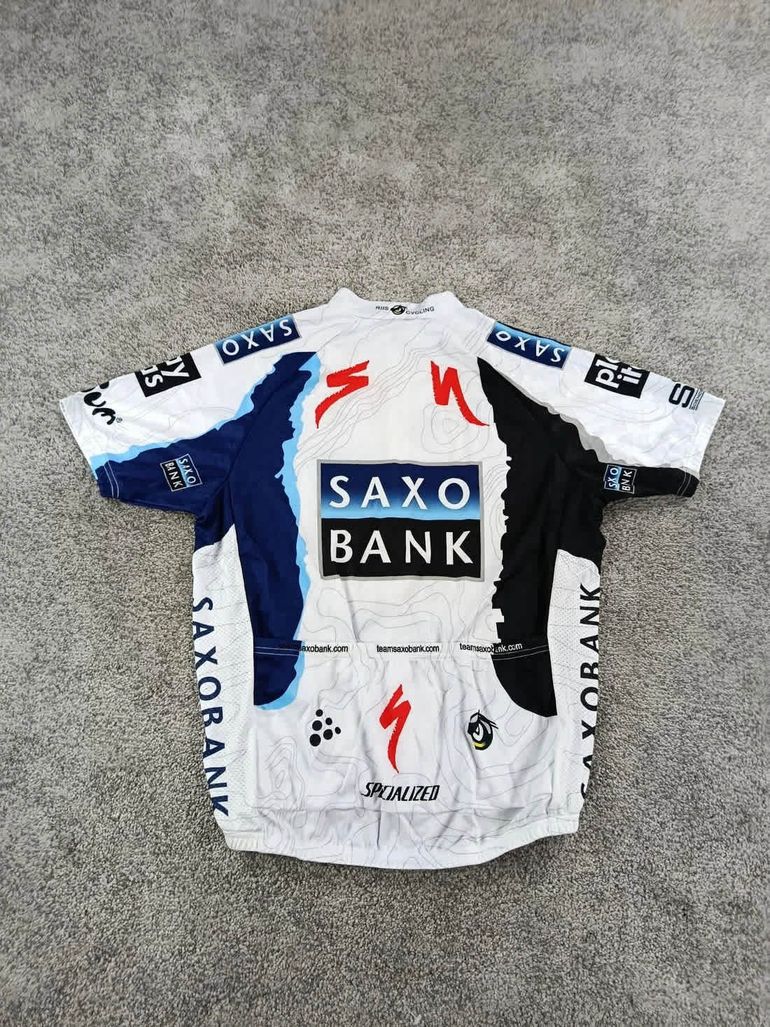 Used Craft Sportswear craft maillot velo homme taille xl -92 7360 cyclisme route respirant Saxo Bank Cancellara 2009 bike — image 6 of 7