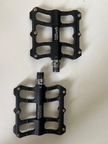 Used Campa Bros Flat Aluminum Pedals bike