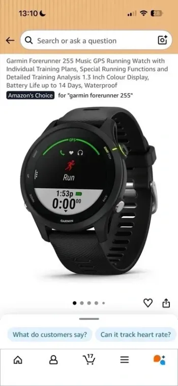 Used Garmin Forerunner 255 Music bike — image 2 of 3