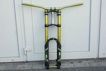 Used Dvo Emerald 203mm Green DH Fork 26" Upside-Down 2013 bike