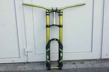 Used Dvo Emerald 203mm Green DH Fork 26" Upside-Down 2013 Fork
