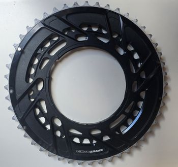 Used Sram Force E1 35/48 Zähne 2x12-fach Thread Mount Alu Schwarz 2025 bike