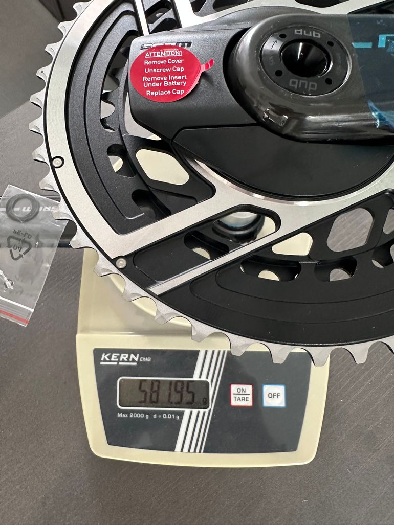 Used Sram Red AXS E1 DUB Powermeter Crankset 2x12 48/35 bike — image 7 of 7