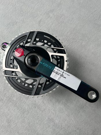Used Sram Red AXS E1 DUB Powermeter Crankset 2x12 48/35 bike — image 2 of 7