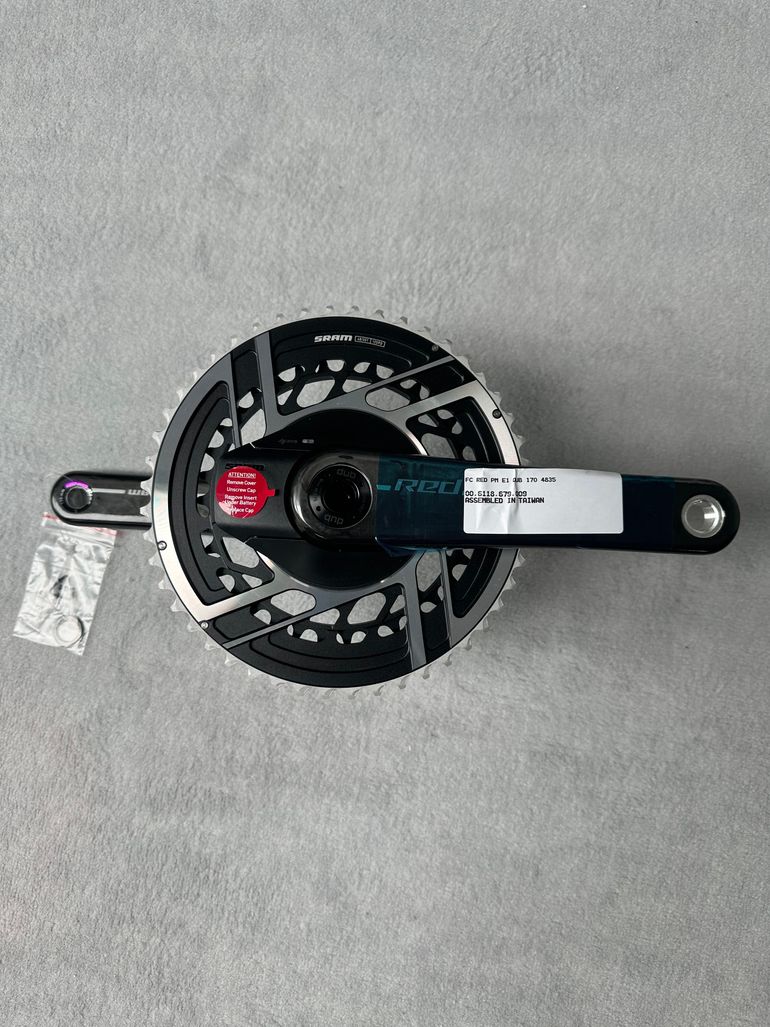 Used Sram Red AXS E1 DUB Powermeter Crankset 2x12 48/35 bike — image 1 of 7