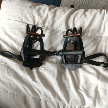 Used Vp Components VP-335T Pedal with Toe Clips & Straps bike — image 3 of 3