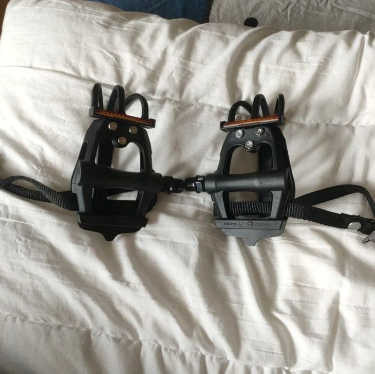 Used Vp Components VP-335T Pedal with Toe Clips & Straps bike — image 3 of 3