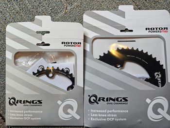 Used Rotor Q RINGS 2X BCD107x4 SRAM AXS 12s Compatible 2025 bike