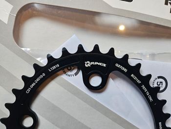 Used Rotor Q RINGS 2X BCD107x4 SRAM AXS 12s Compatible 2025 bike — image 4 of 7