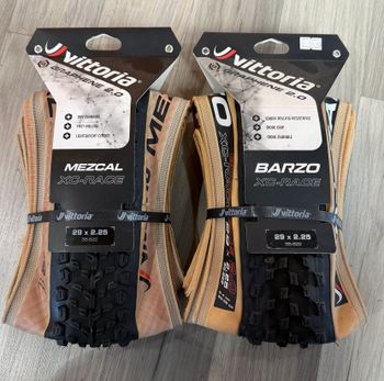Used Vittoria Barzo/Mezcal MTB Tires Set 2026 bike