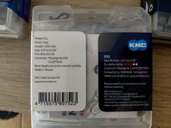 Used Kmc Pack 2 Chains 11-speed bike — image 5 of 6
