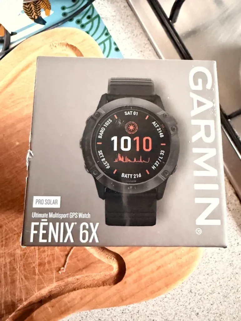Used Garmin Fenix 6X Pro Solar bike — image 3 of 4