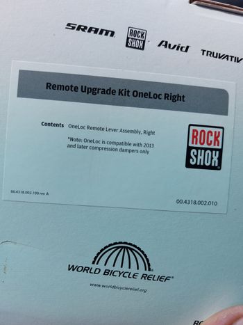 Used Rock Shox Blocage de fourche bike — image 3 of 3
