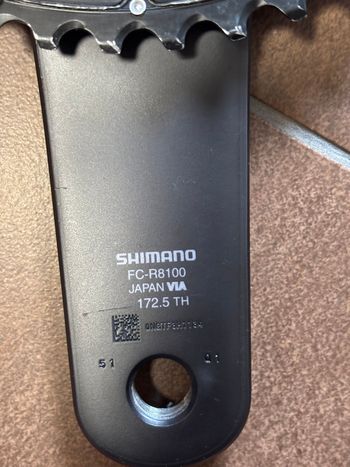 Used Shimano Ultegra R8100 Crankset with XCADEY Power Meter bike — image 3 of 5