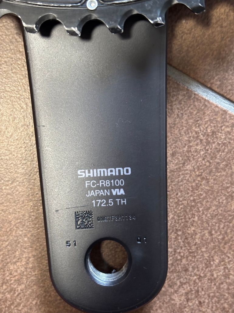 Used Shimano Ultegra R8100 Crankset with XCADEY Power Meter bike — image 3 of 5